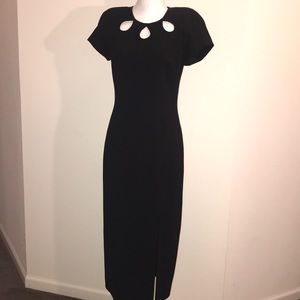 Full length black dress